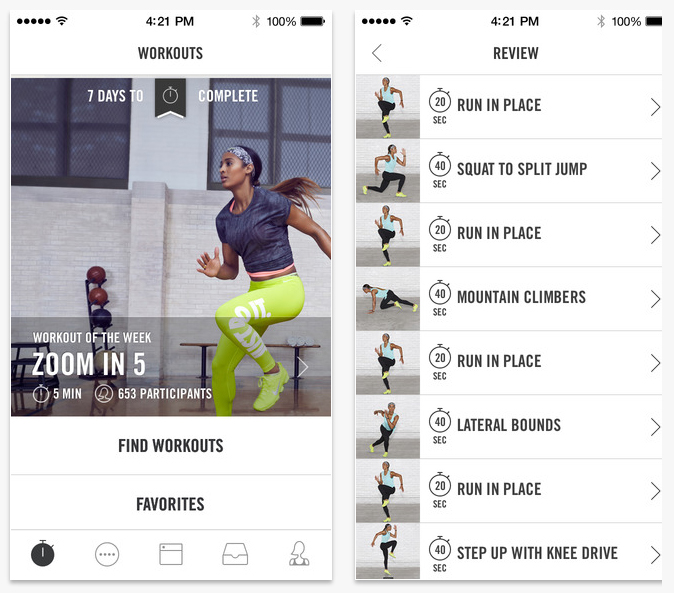 Nike Training Club - easily the best app I've ever tried